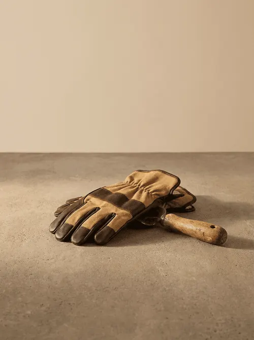 Illustrative image of canvas work gloves